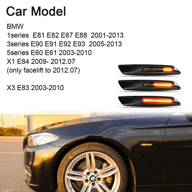 products/294/migavac carbon e60 .jpg - LED SIJALICE, BOCNI DYNAMIC MIGAVCI - BMW - 3D CARBON - CLEAR LENS 005B - Xenon Svetla Beograd